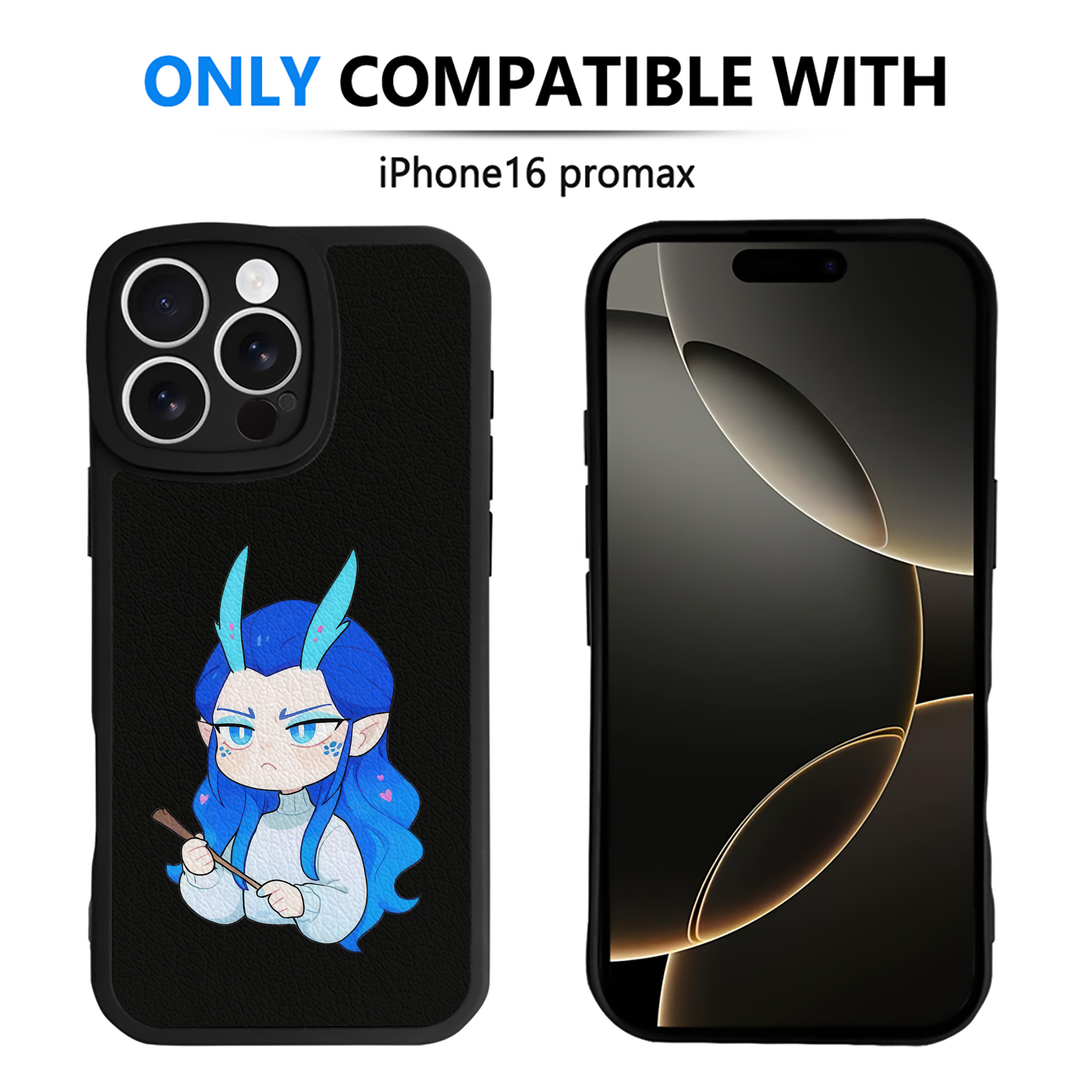 （画像用） Ne Zha 2 ナタ 魔童の大暴れ 【iPhone 16シリーズ対応】シリコンスマホケース（レザー調） 材質：シリコン